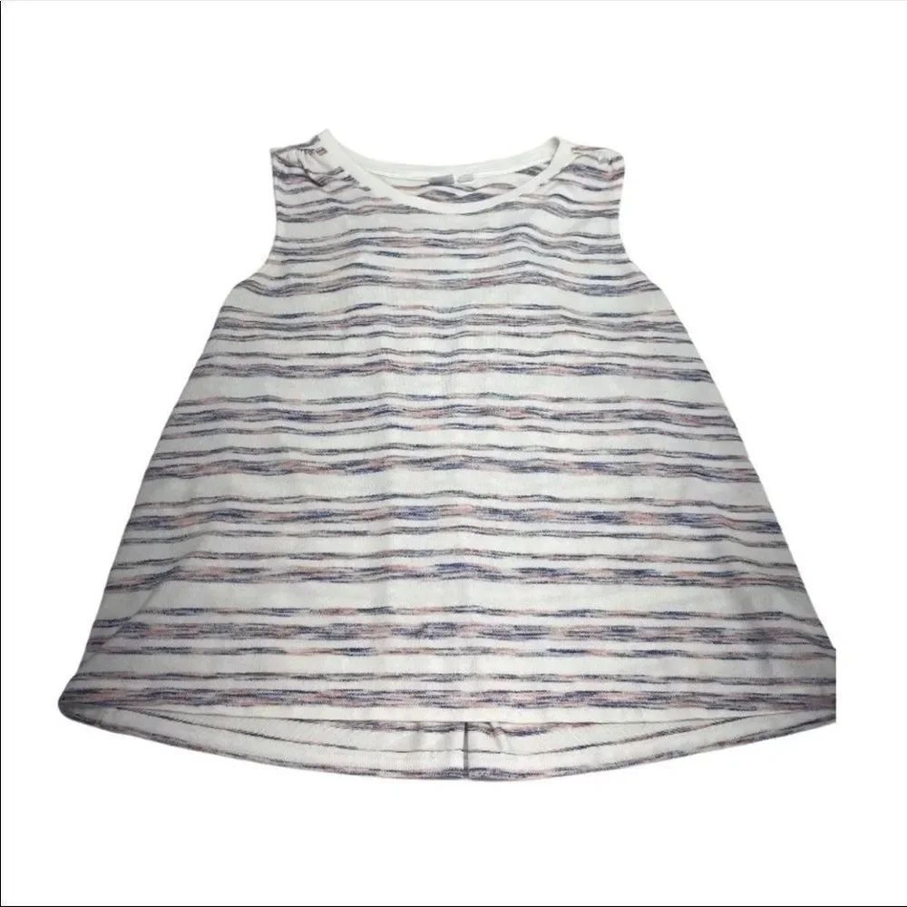 Gap pink & blue stripe soft spun sleeveless top size Medium